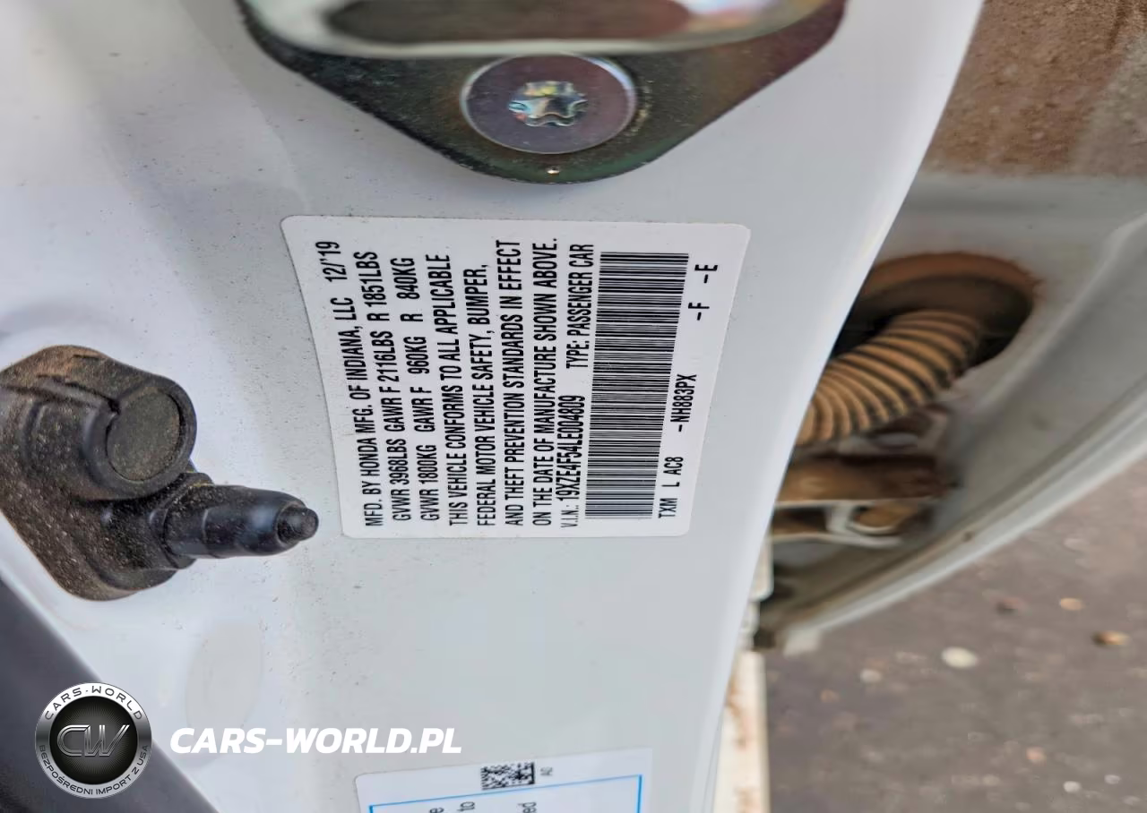2020 Honda Insight Ex VIN:19XZE4F54LE004809 - 12