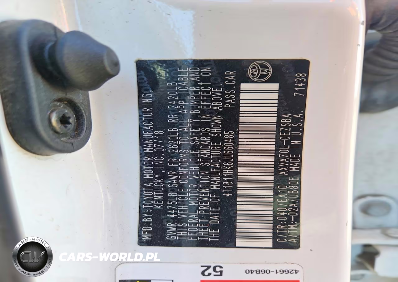 2018 Toyota Camry Se VIN:4T1B11HK6JU660485 - 12