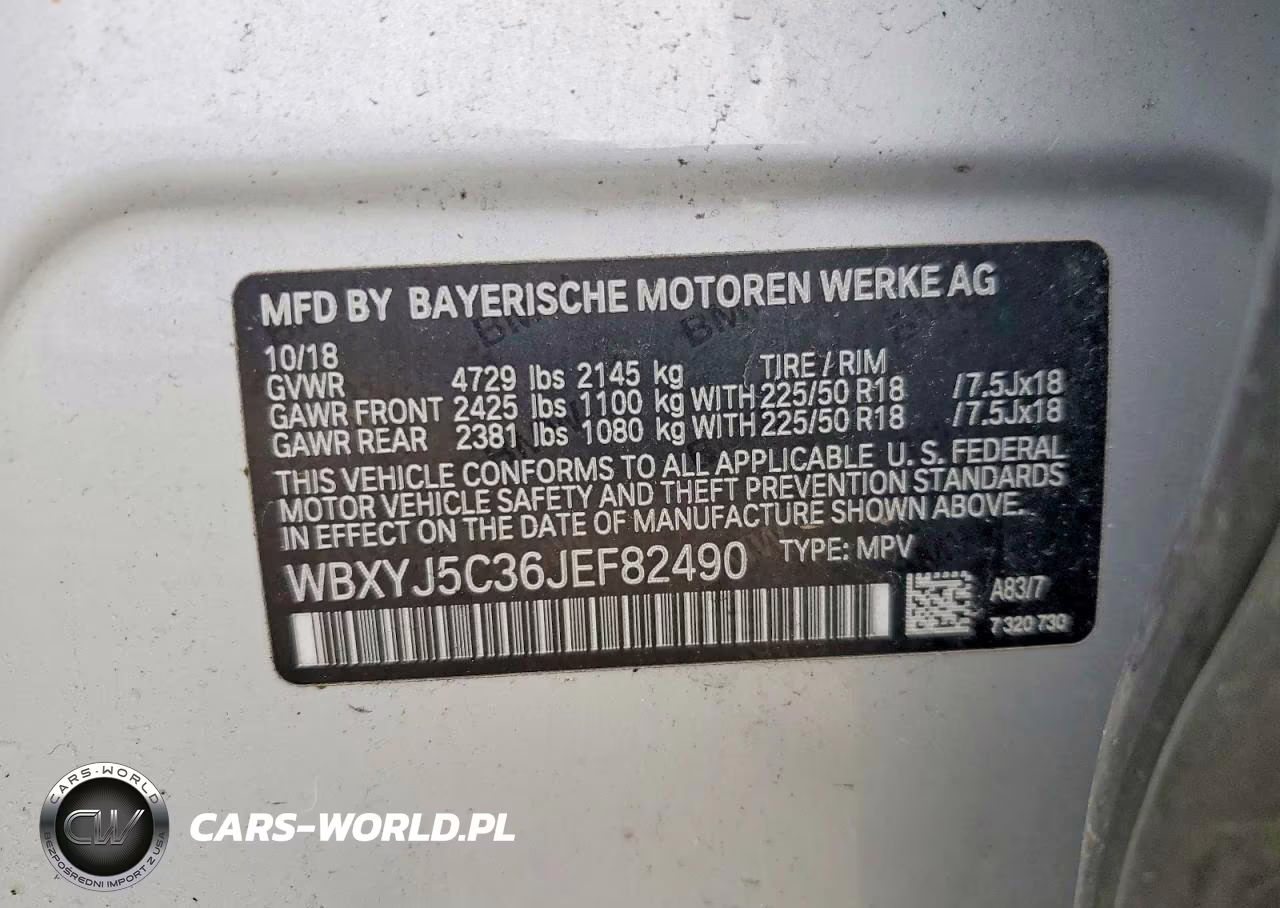 2018 BMW X2 xDrive28I VIN:WBXYJ5C36JEF82490 - 13