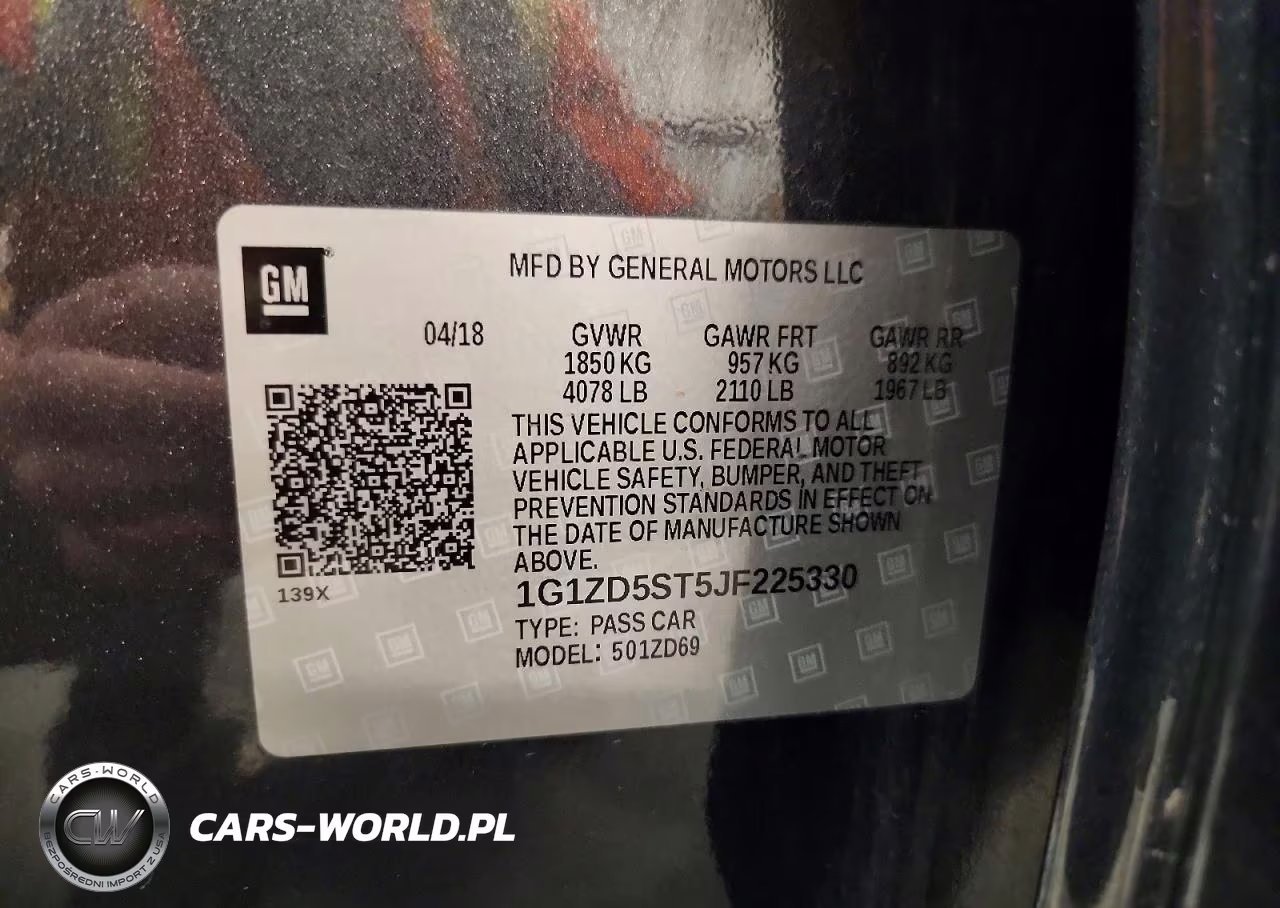 2018 Chevrolet Malibu Lt VIN:1G1ZD5ST5JF225330 - 12
