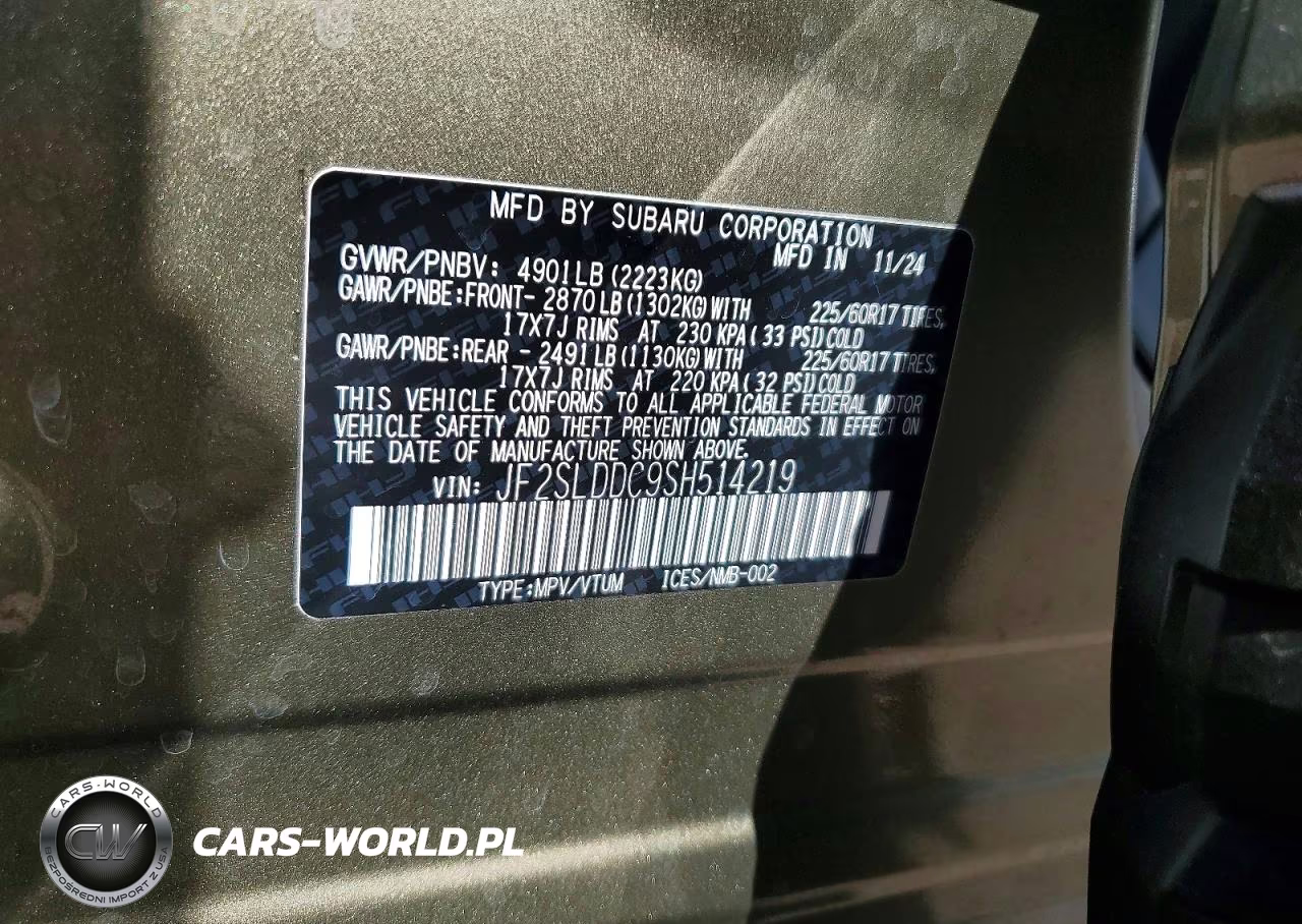 2025 Subaru Forester Premium VIN:JF2SLDDC9SH514219 - 14