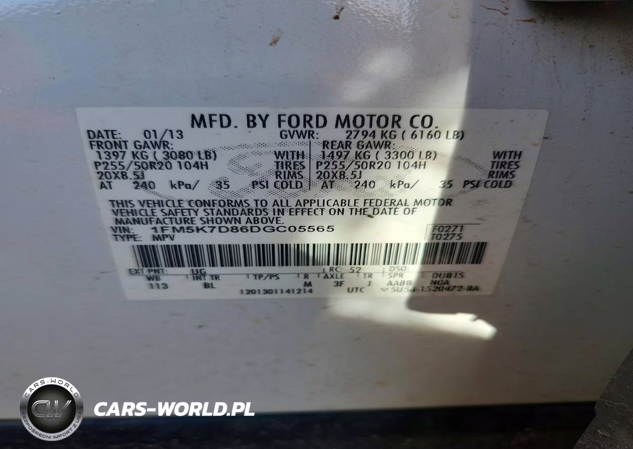 2013 Ford Explorer Xlt VIN:1FM5K7D86DGC05565 - 12