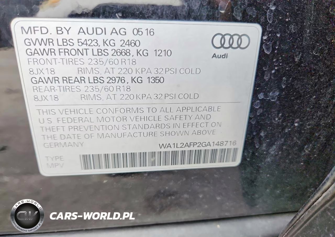 2016 Audi Q5 Premium Plus VIN:WA1L2AFP2GA148716 - 13