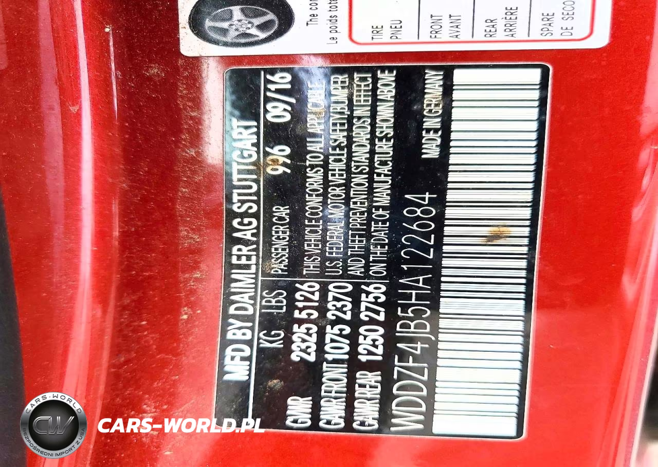 2017 Mercedes-Benz E 300 VIN:WDDZF4JB5HA122684 - 12