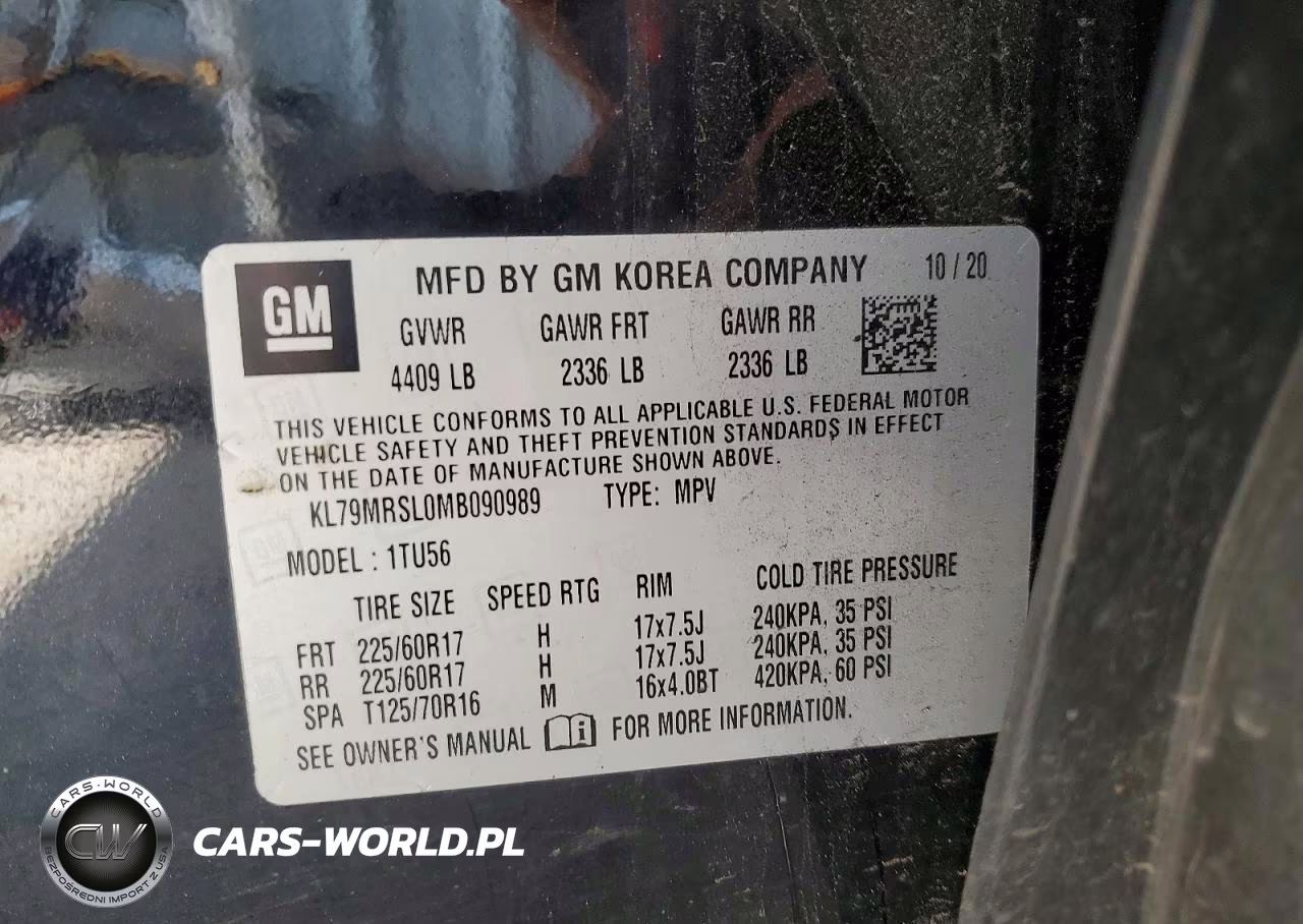 2021 Chevrolet Trailblazer Lt VIN:KL79MRSL0MB090989 - 14