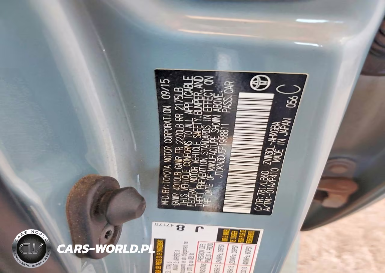 2015 Toyota Prius Four VIN:JTDKN3DU5F1988811 - 12