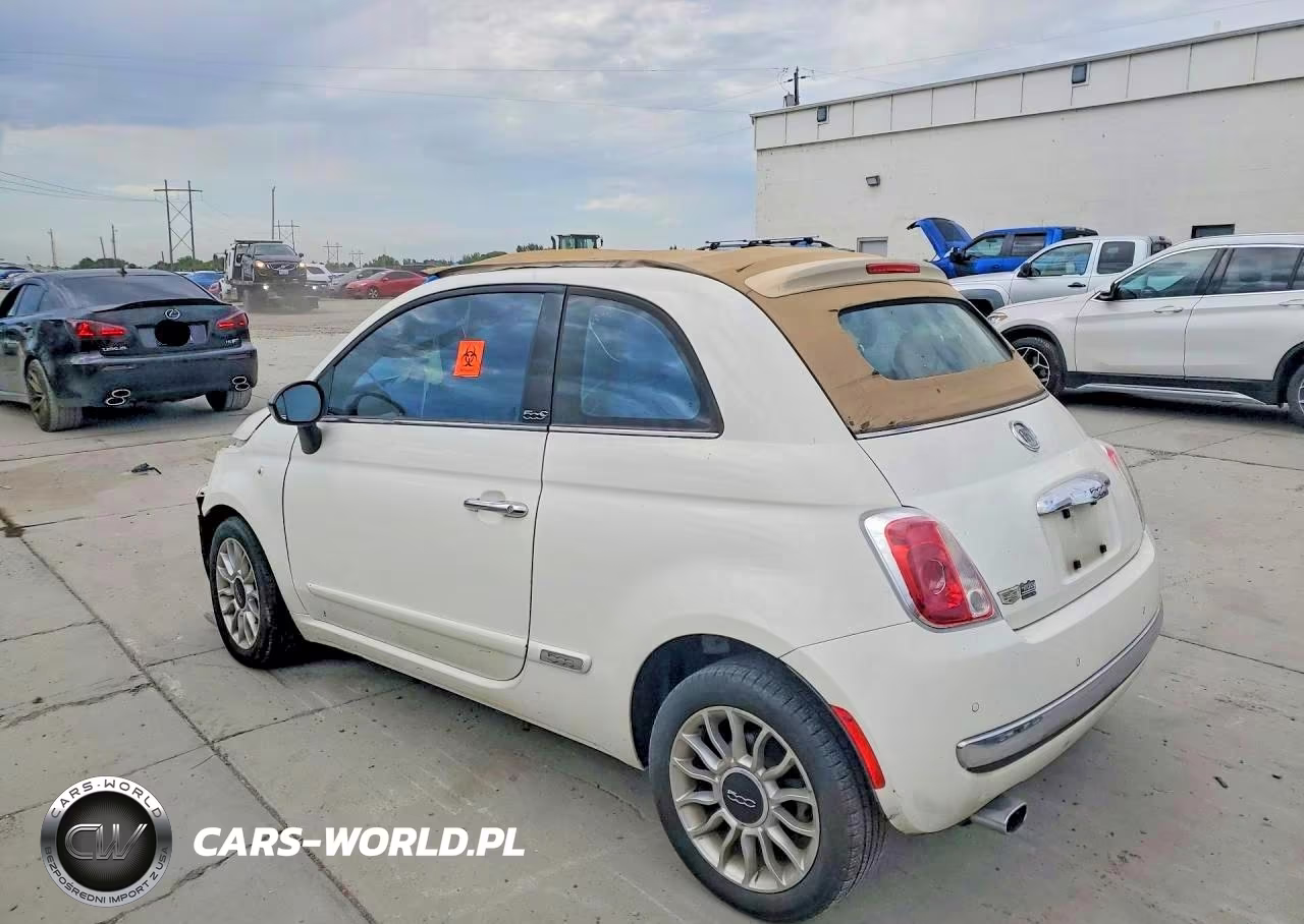 2012 Fiat 500 Lounge VIN:3C3CFFER9CT347957 - 2