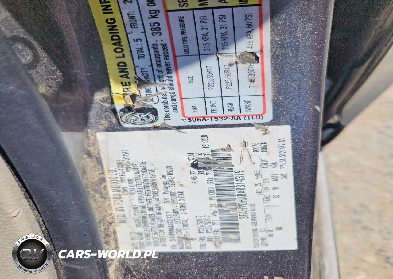 2010 Ford Fusion Se VIN:3FAHP0HA8AR314319 - 12