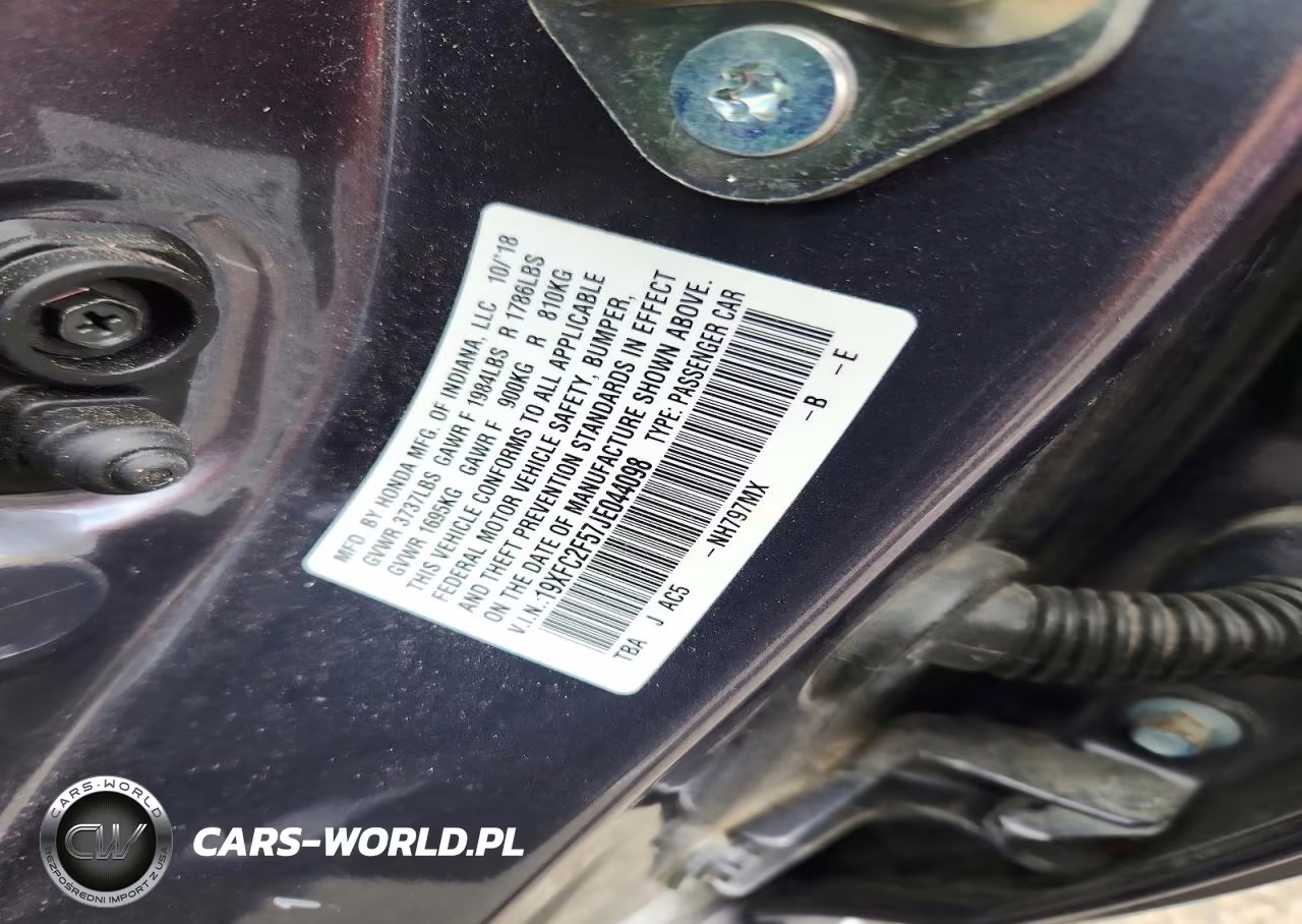2018 Honda Civic Lx VIN:19XFC2F57JE044098 - 12