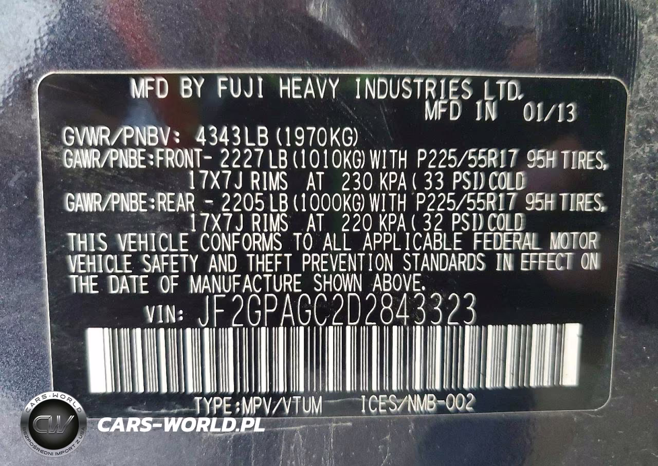 2013 Subaru Xv Crosstrek 2.0 Limited VIN:JF2GPAGC2D2843323 - 13