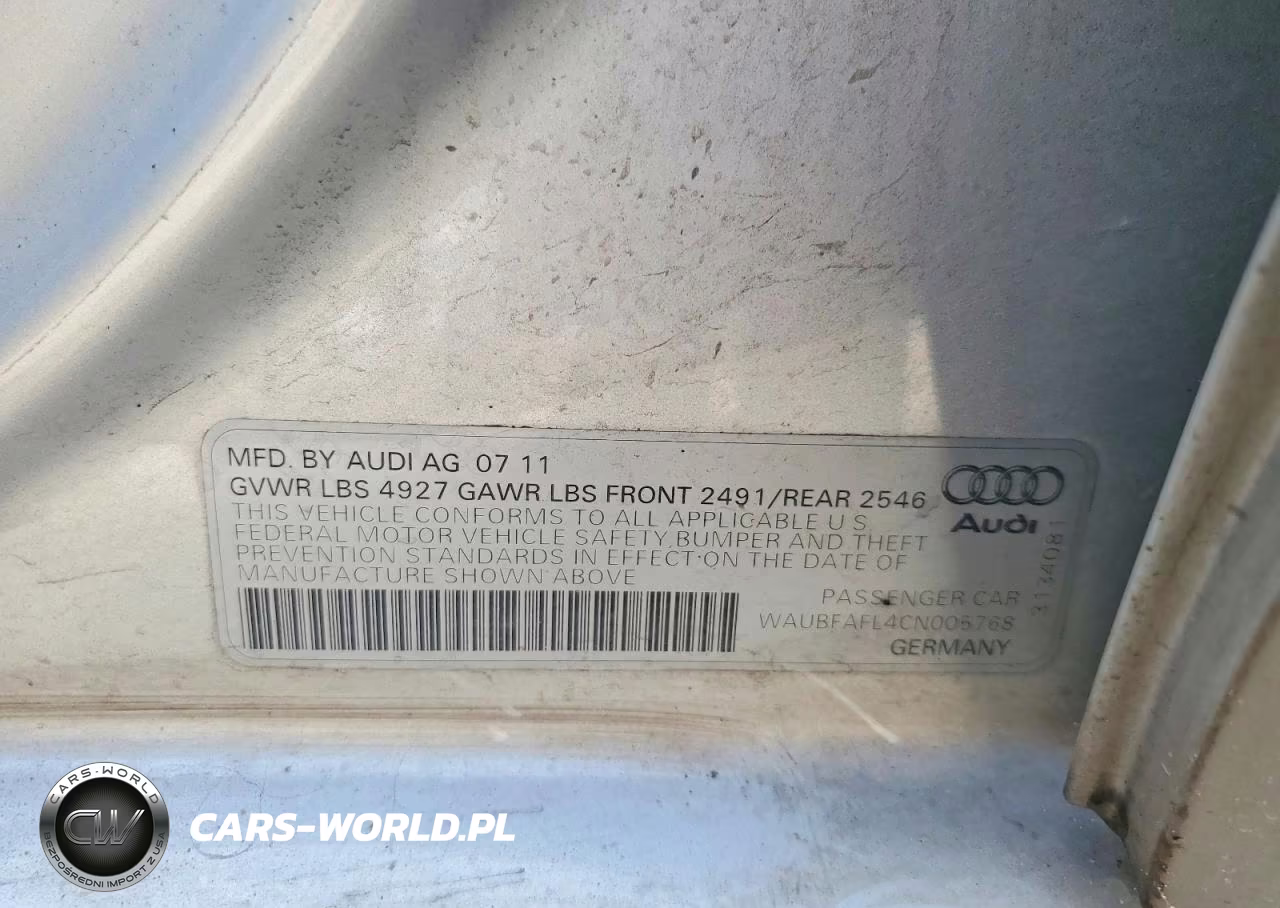 2012 Audi A4 Premium VIN:WAUBFAFL4CN005768 - 13