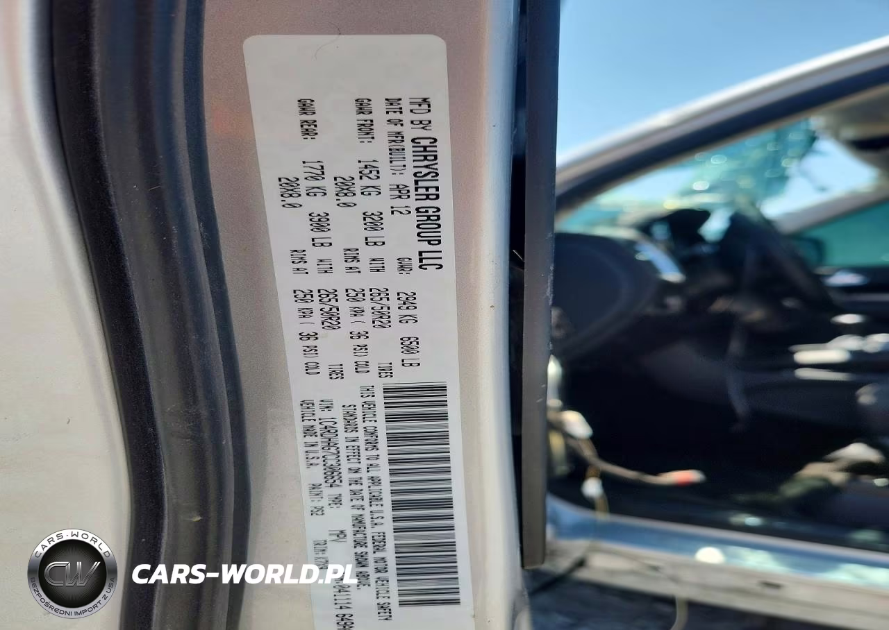 2012 Dodge Durango Sxt VIN:1C4RDHAG7CC306654 - 13