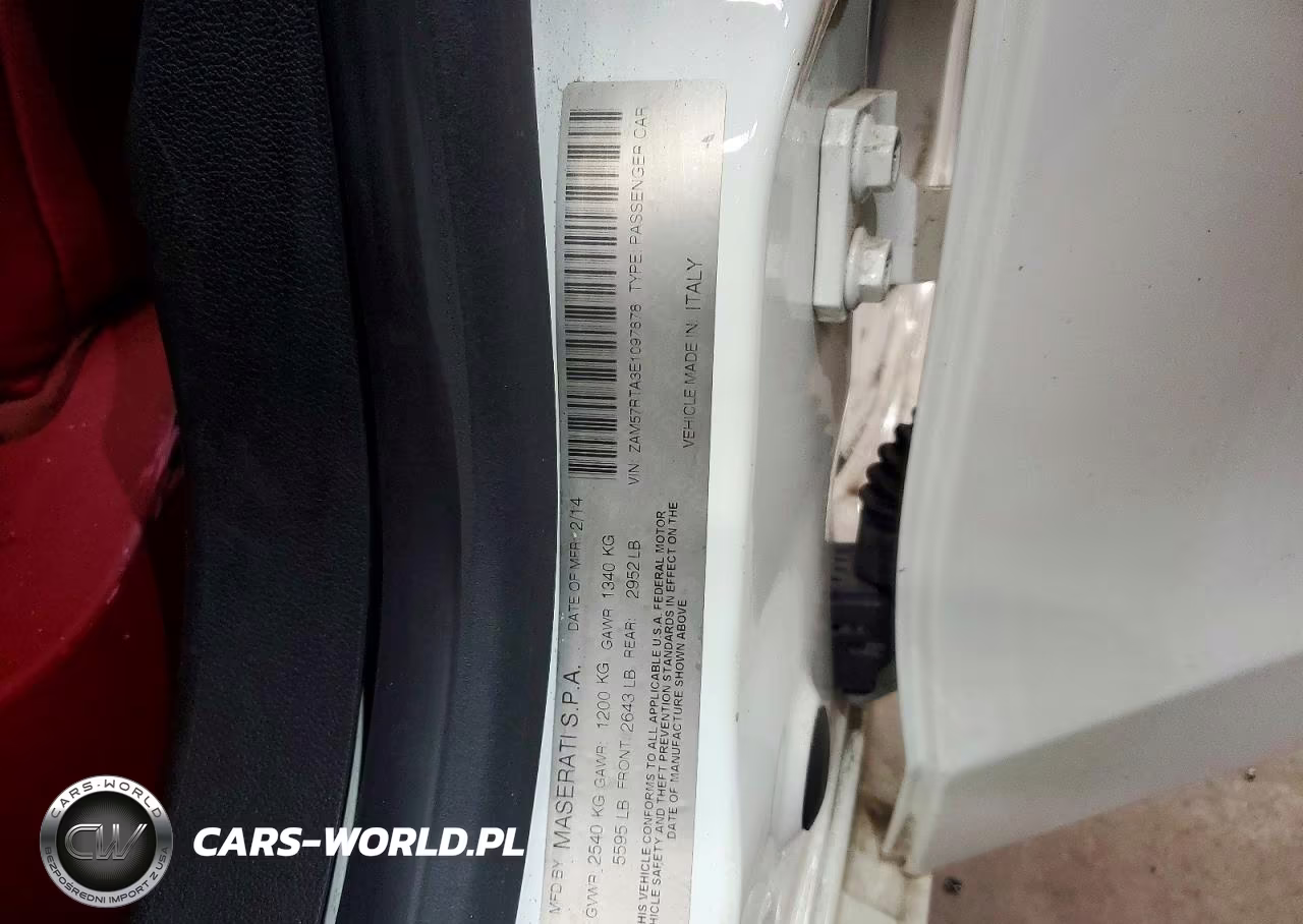 2014 Maserati Ghibli S VIN:ZAM57RTA3E1097878 - 12