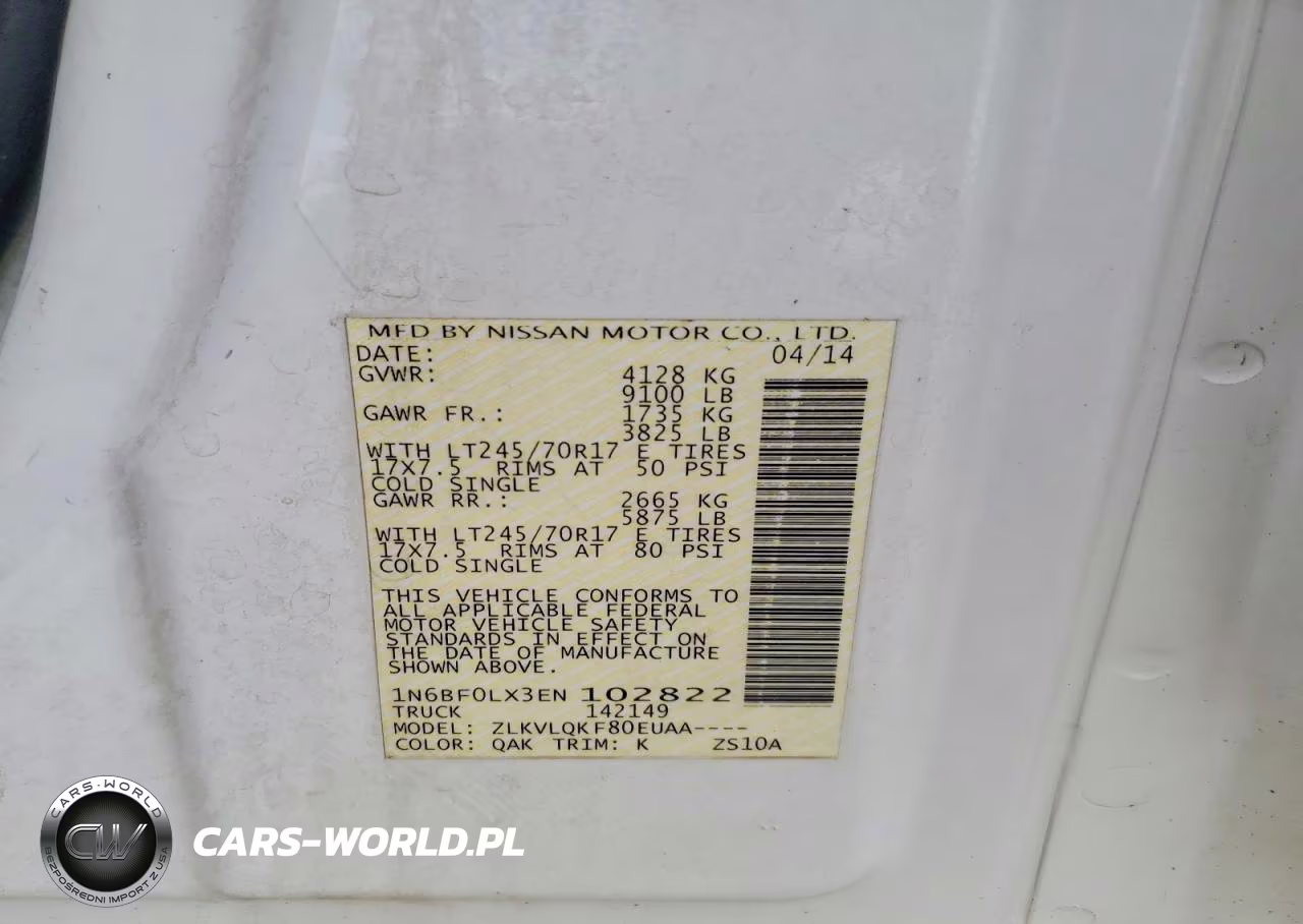 2014 Nissan Nv 2500 Delivery Van VIN:1N6BF0LX3EN102822 - 13