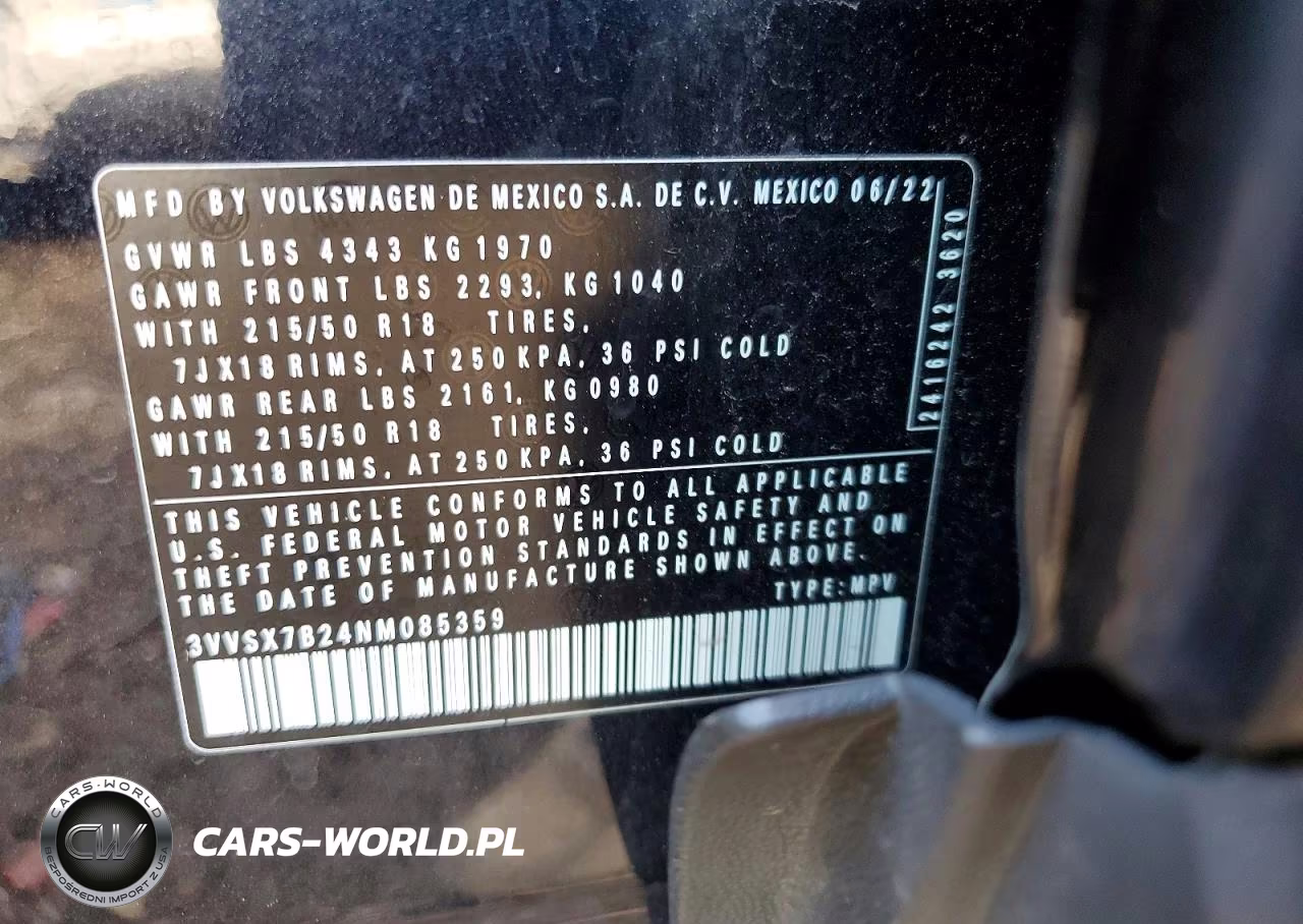 2022 Volkswagen Taos Se VIN:3VVSX7B24NM085359 - 13