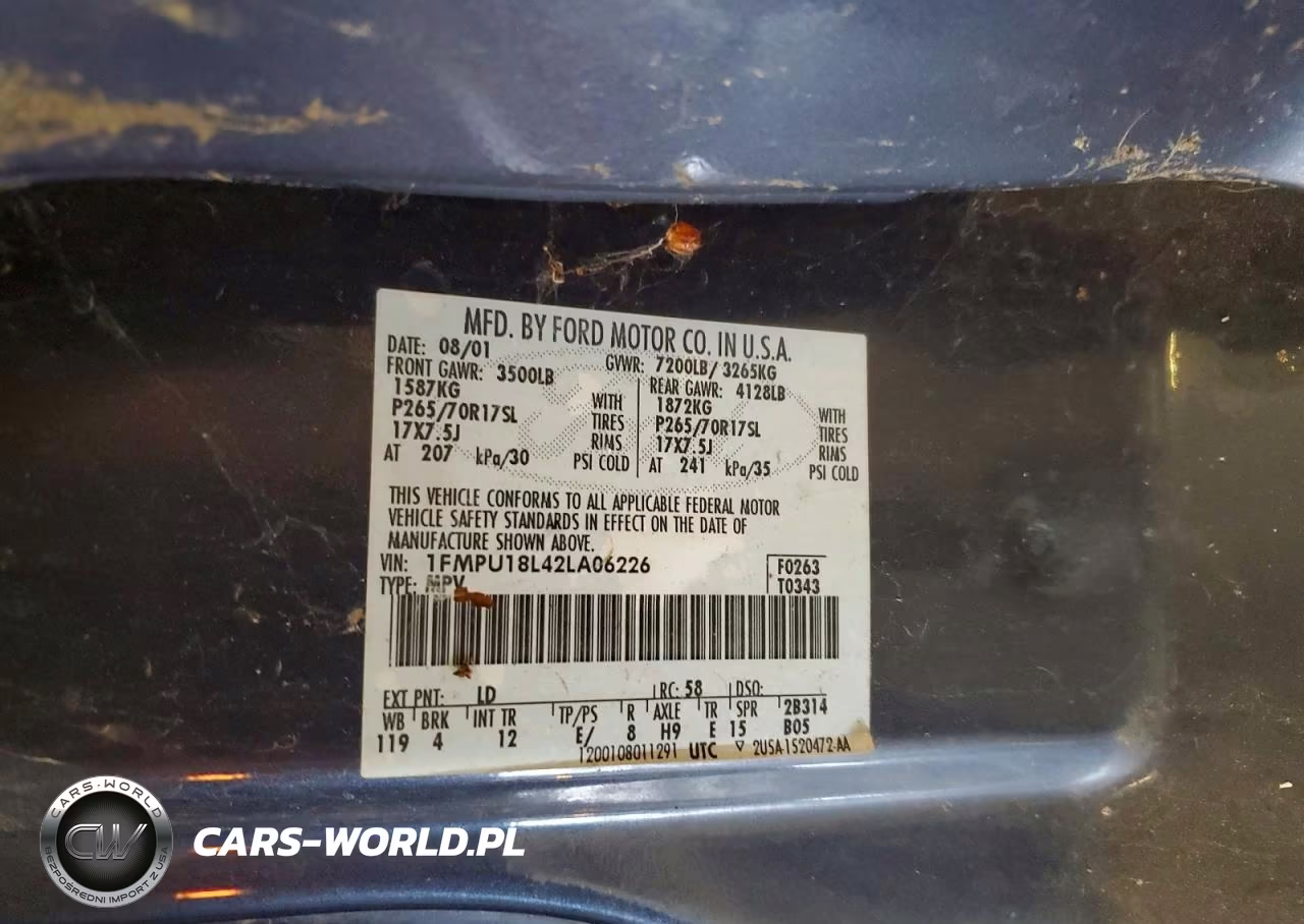 2002 Ford Expedition Eddie Bauer VIN:1FMPU18L42LA06226 - 13