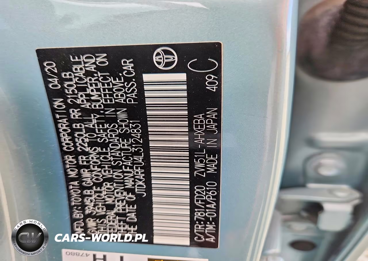 2020 Toyota Prius Le VIN:JTDKARFU4L3124831 - 12