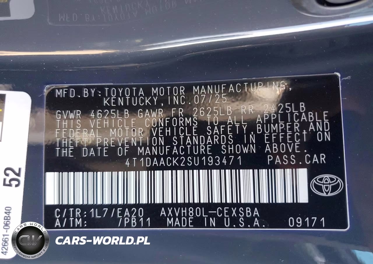 2025 Toyota Camry Xse VIN:4T1DAACK2SU193471 - 12