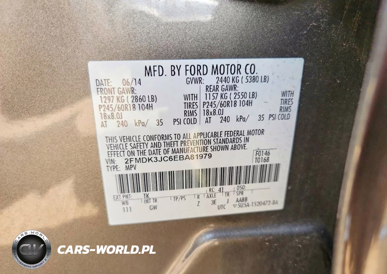 2014 Ford Edge Sel VIN:2FMDK3JC6EBA81979 - 12