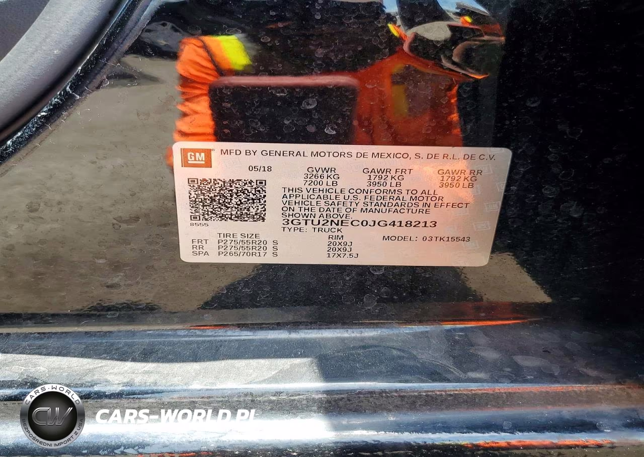 2018 GMC Sierra K1500 Slt VIN:3GTU2NEC0JG418213 - 12