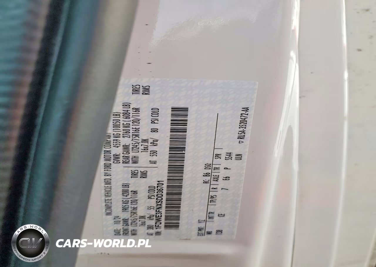 2025 Ford Econoline E350 Super Duty Cutaway Van VIN:1FDWE3FNXSDD36701 - 13