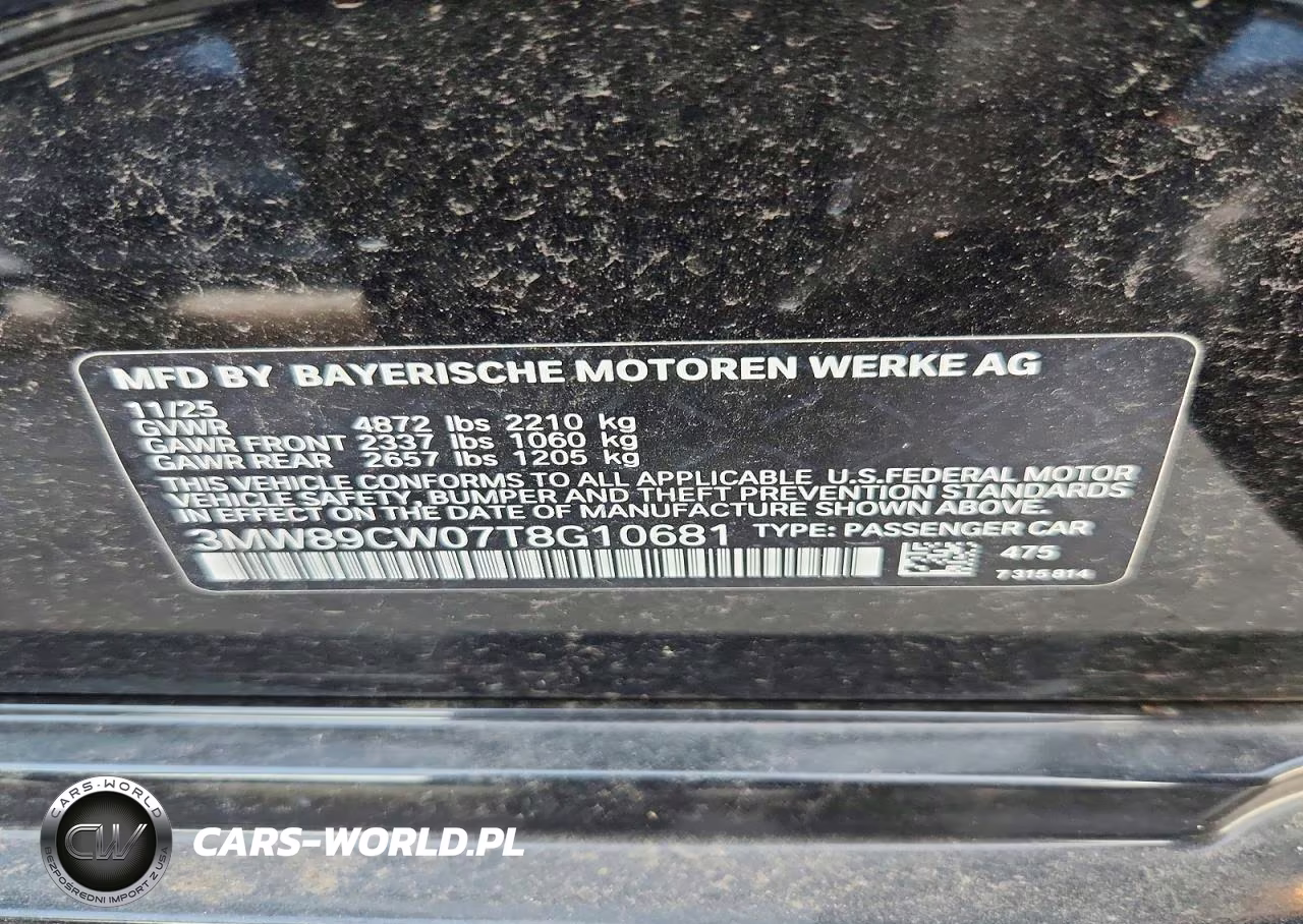 2026 BMW 330I xDrive Na VIN:3MW89CW07T8G10681 - 13