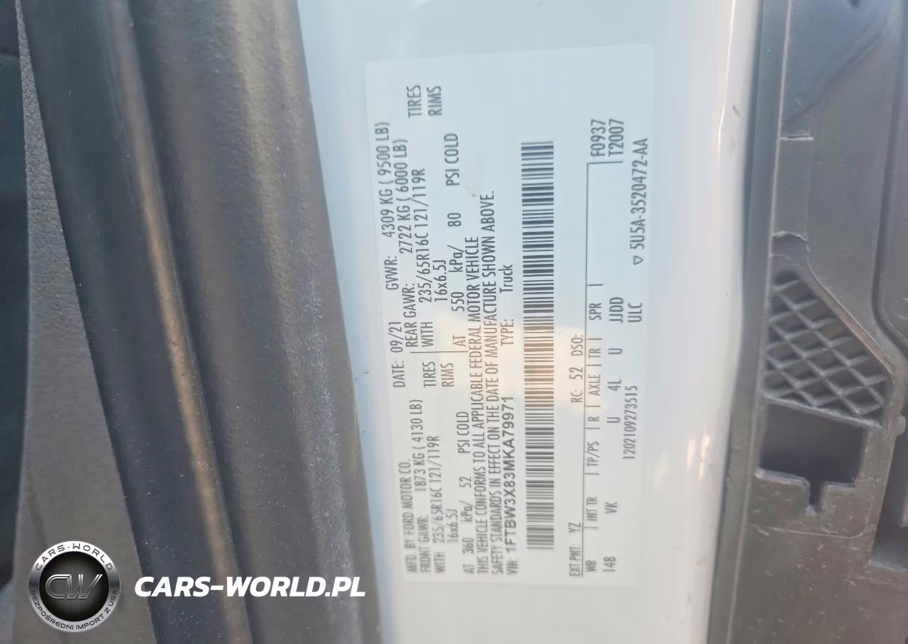 2021 Ford Transit T-350 VIN:1FTBW3X83MKA79971 - 14