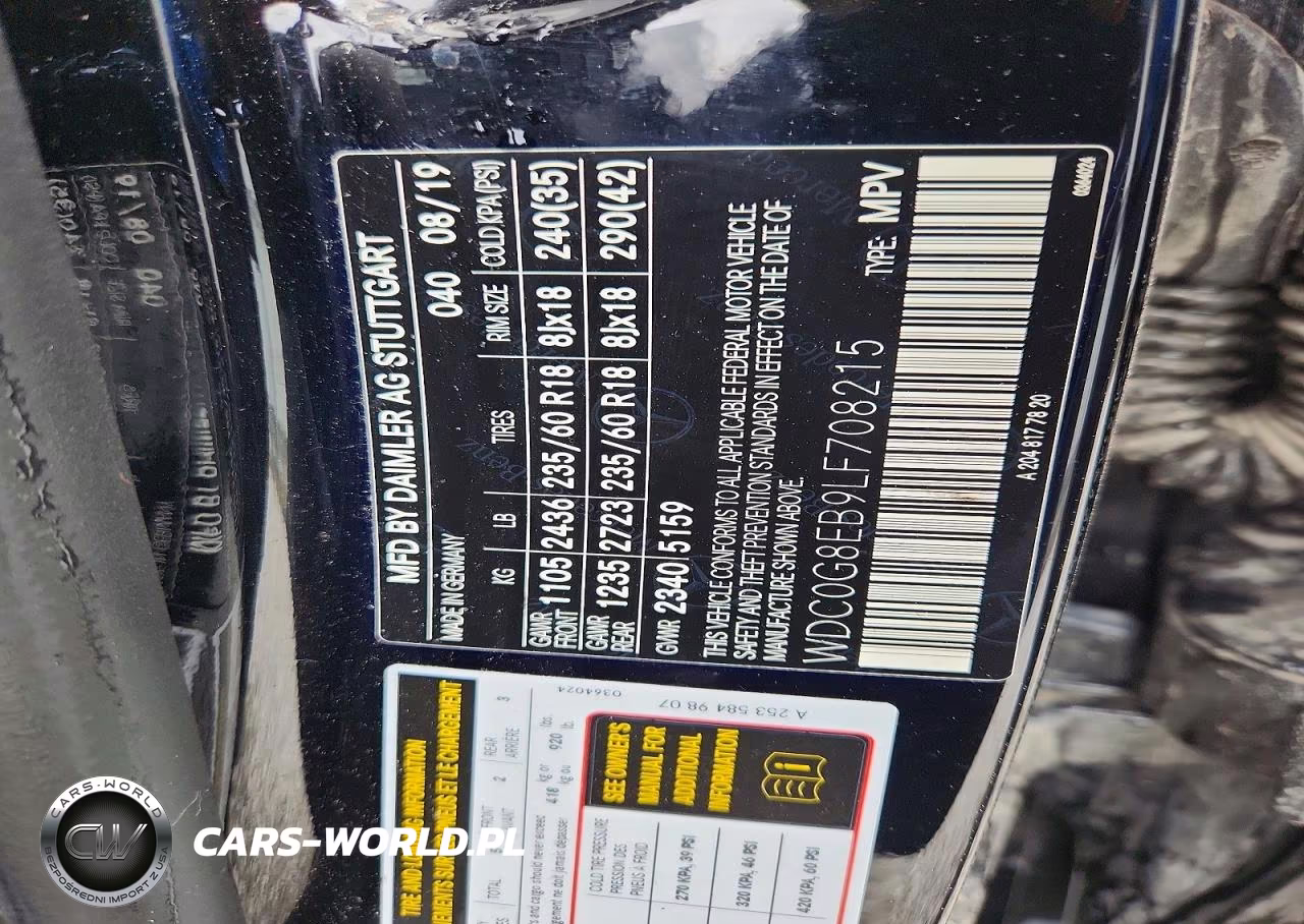2020 Mercedes-Benz Glc 300 4Matic VIN:WDC0G8EB9LF708215 - 13