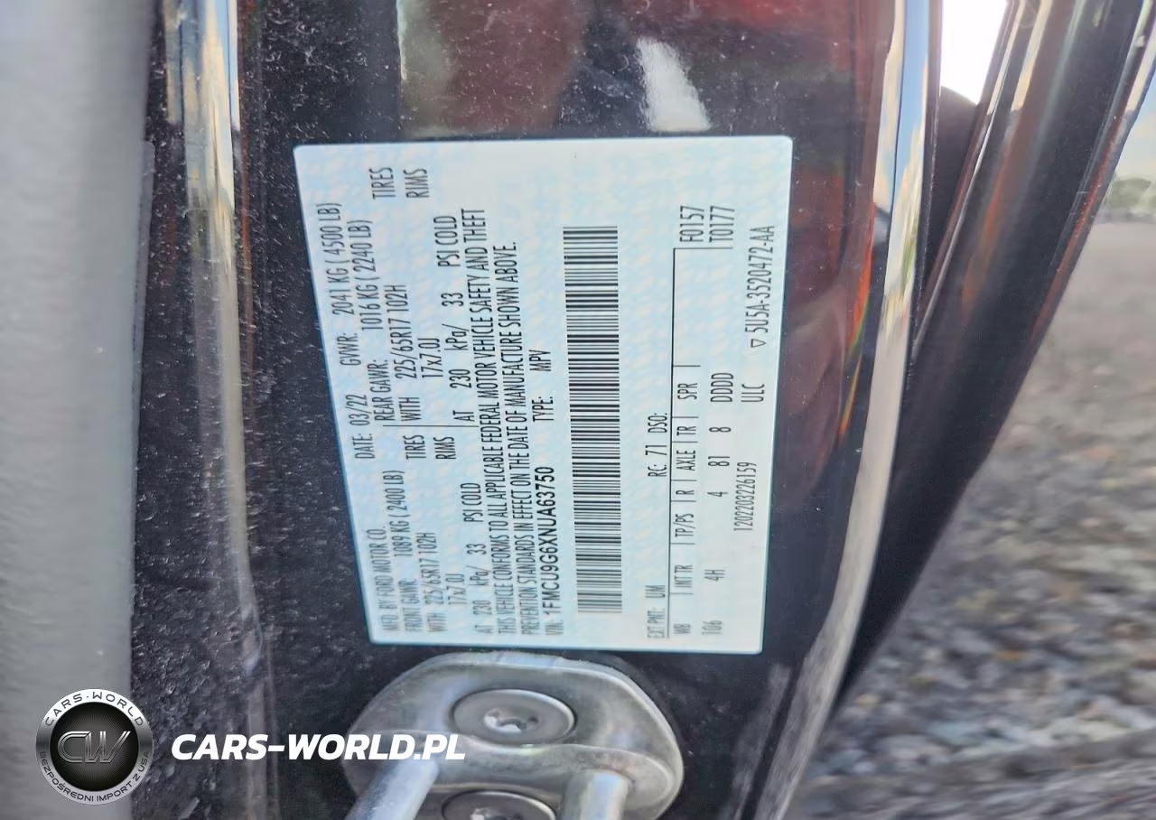 2022 Ford Escape Se VIN:1FMCU9G6XNUA63750 - 12