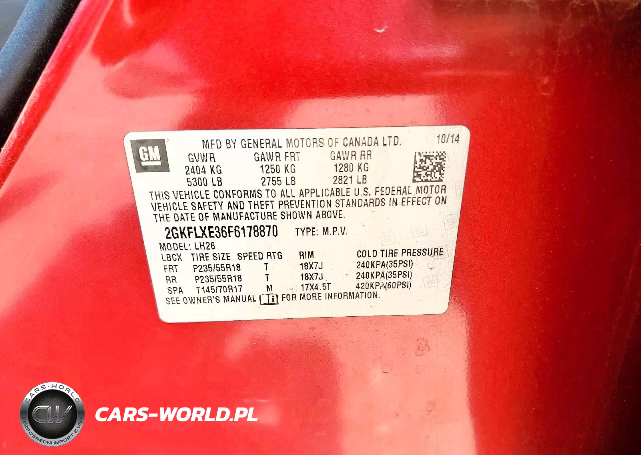 2015 GMC Terrain Slt VIN:2GKFLXE36F6178870 - 12