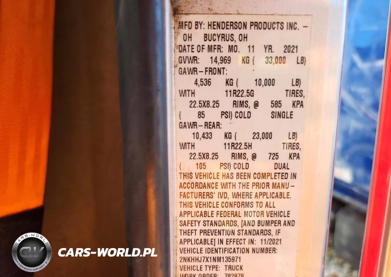 2022 Kenworth Constructi - Dump Truck VIN:2NKHHJ7X1NM135971 - 11
