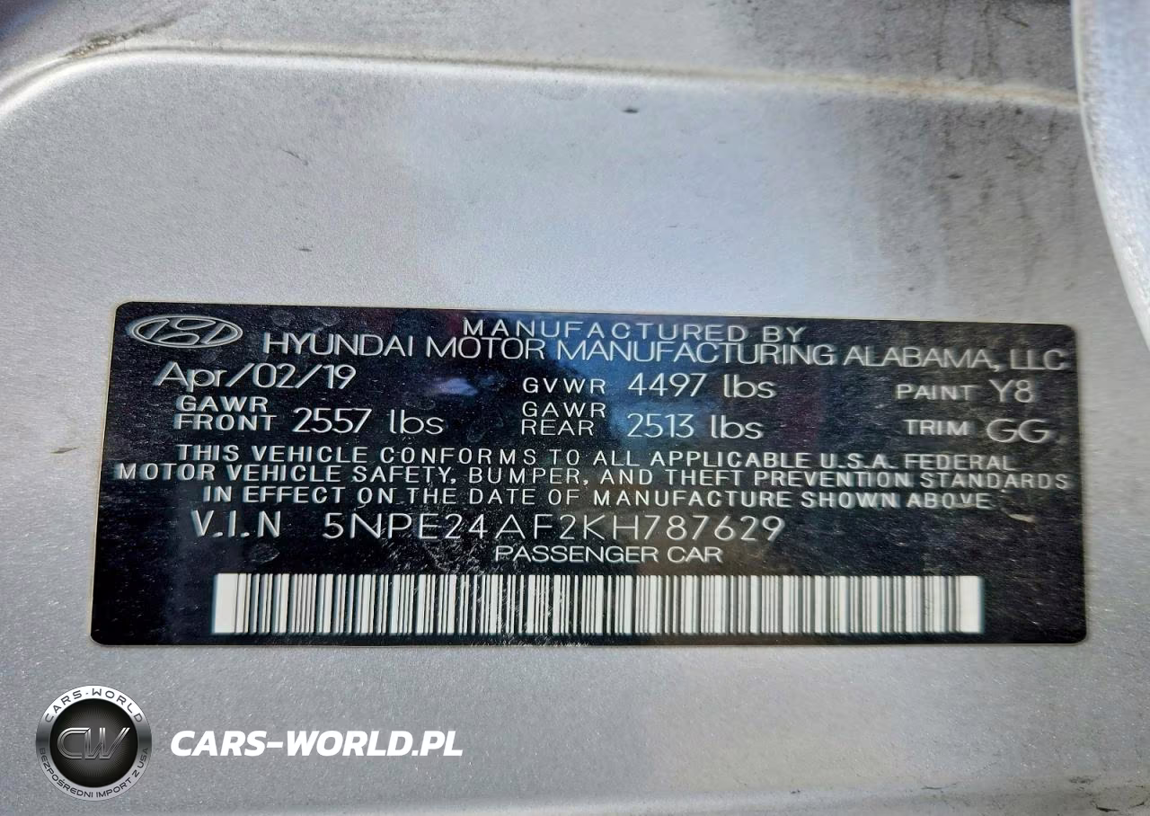 2019 Hyundai Sonata Se VIN:5NPE24AF2KH787629 - 13