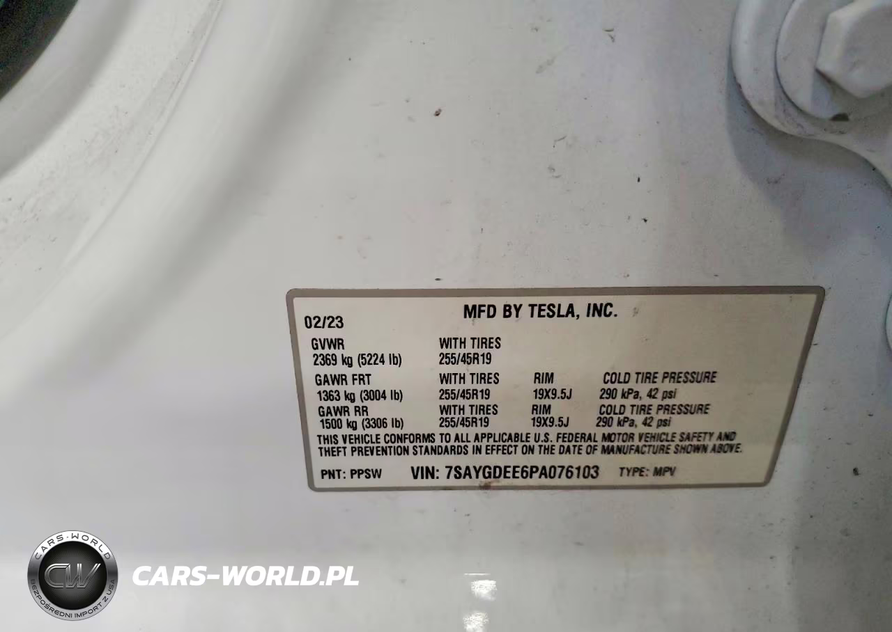 2023 Tesla Model Y VIN:7SAYGDEE6PA076103 - 14
