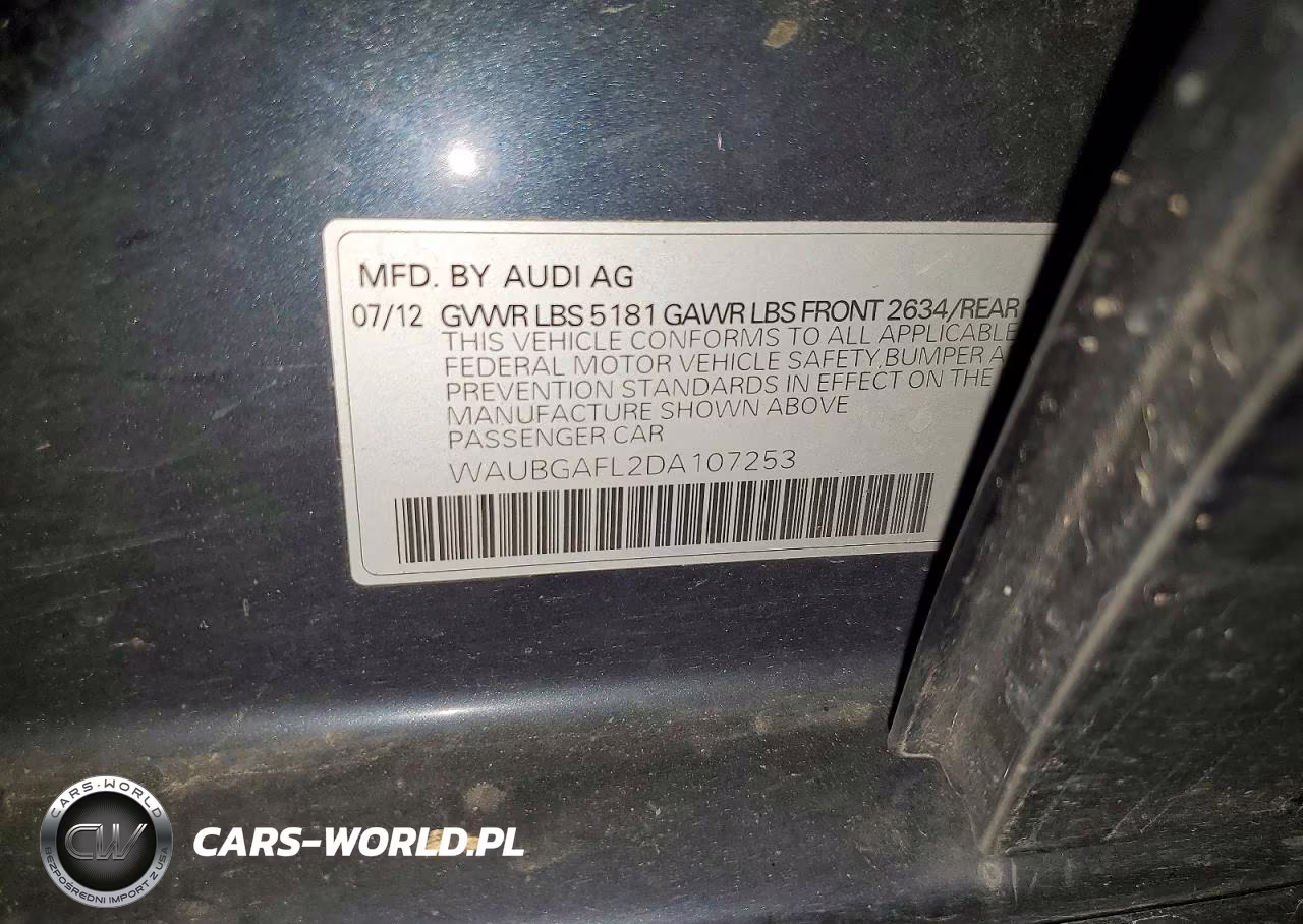 2013 Audi S4 Premium Plus VIN:WAUBGAFL2DA107253 - 12
