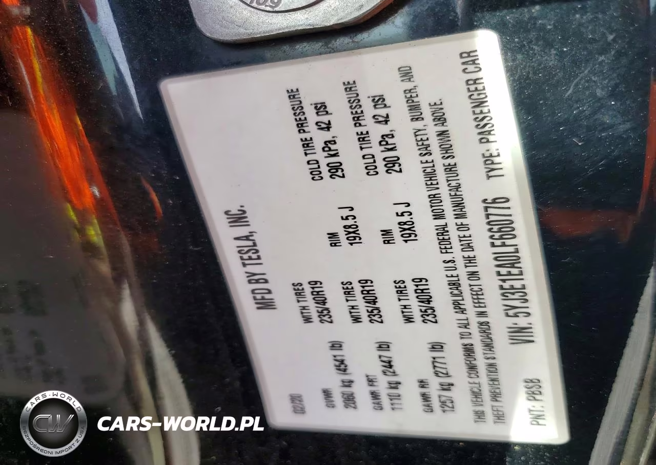 2020 Tesla Model 3 VIN:5YJ3E1EA0LF660776 - 12