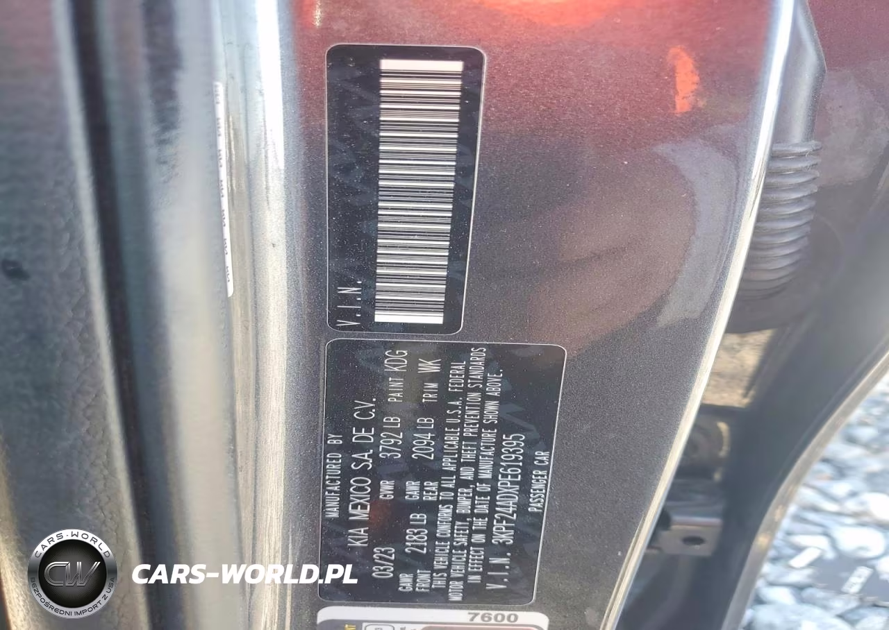 2023 Kia Forte Lx VIN:3KPF24ADXPE619395 - 13