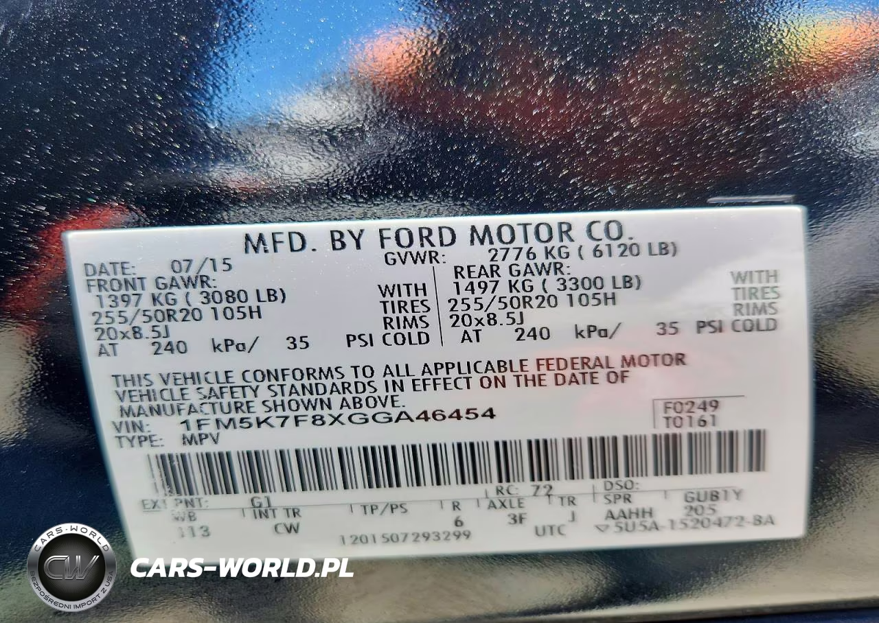 2016 Ford Explorer Limited VIN:1FM5K7F8XGGA46454 - 14