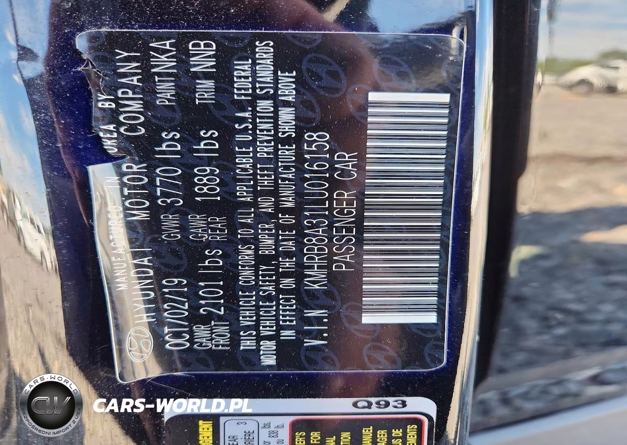 2020 Hyundai Venue Se VIN:KMHRB8A31LU016158 - 12
