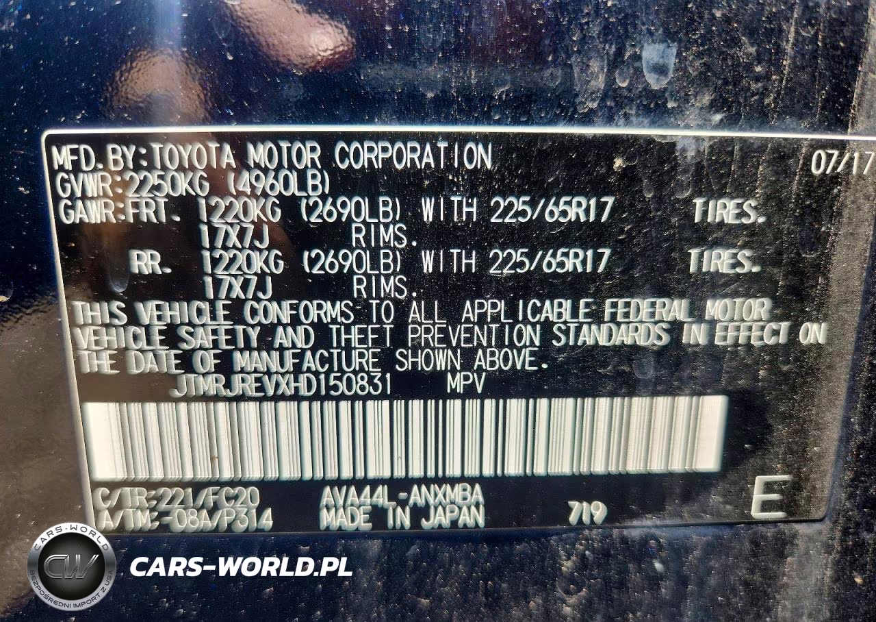 2017 Toyota Rav4 Hybrid Xle VIN:JTMRJREVXHD150831 - 13