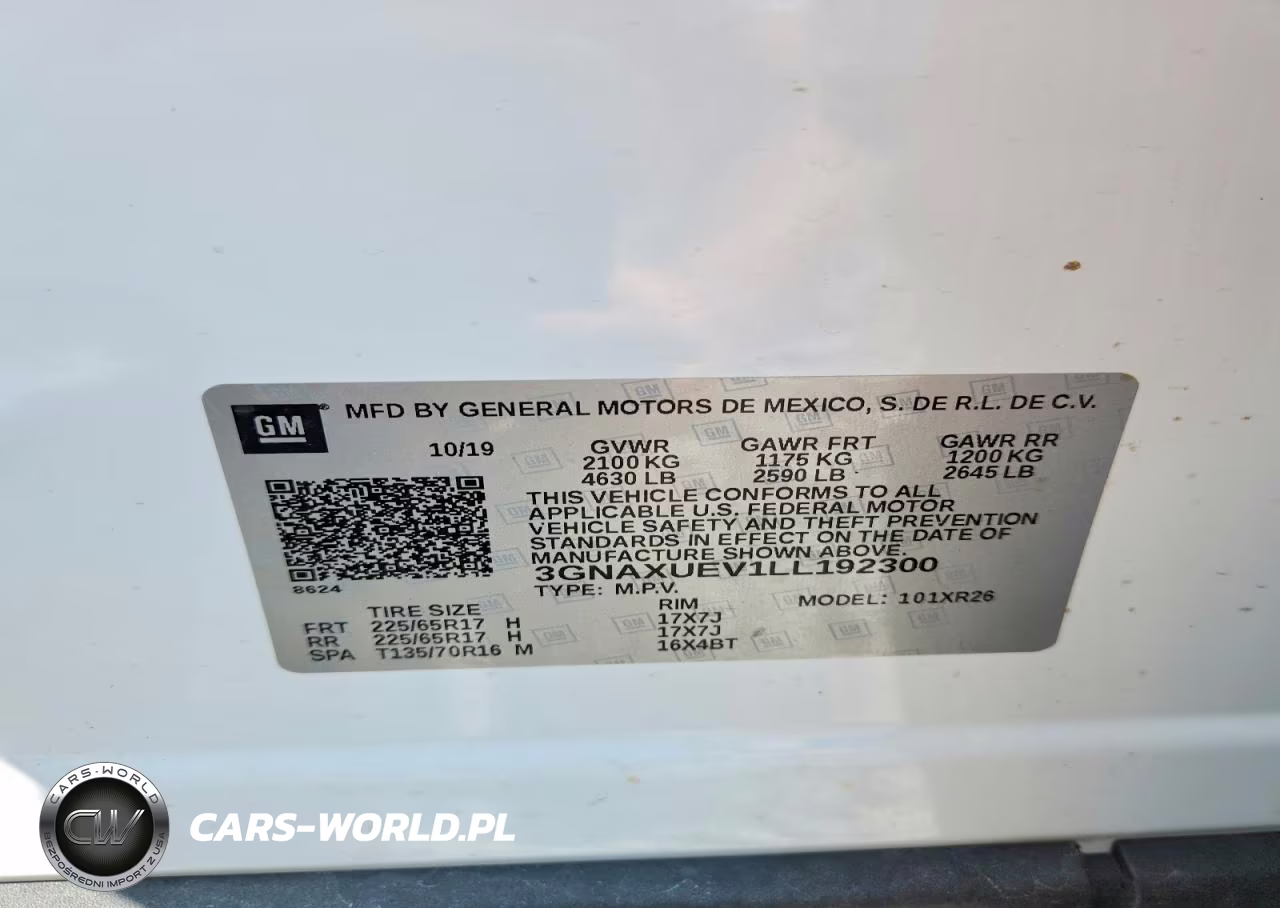 2020 Chevrolet Equinox Lt VIN:3GNAXUEV1LL192300 - 14