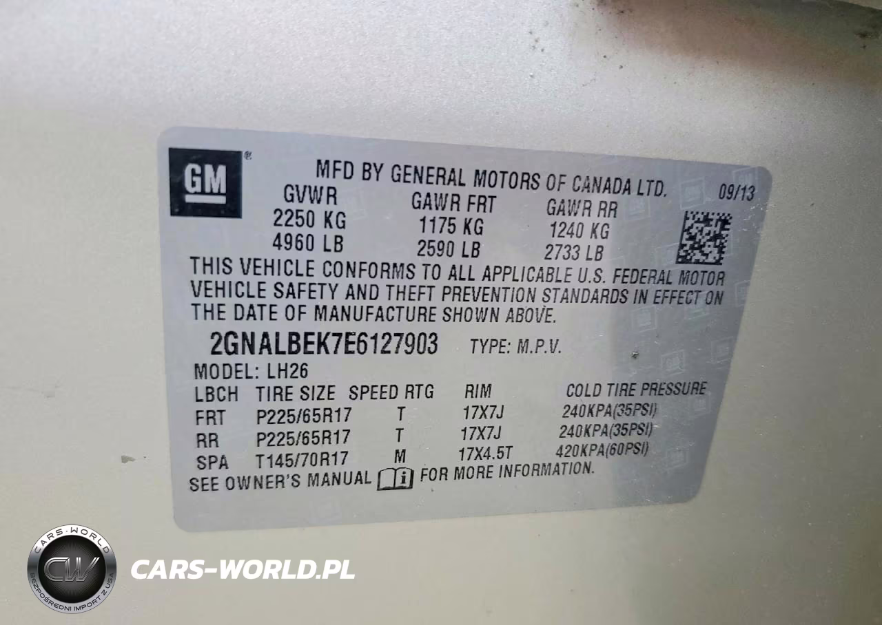 2014 Chevrolet Equinox Lt VIN:2GNALBEK7E6127903 - 12