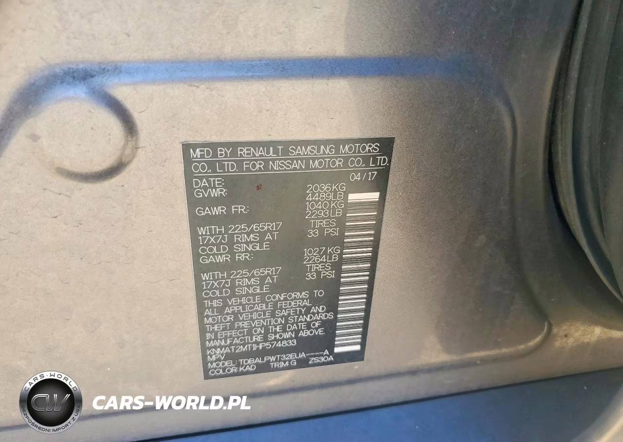 2017 Nissan Rogue S VIN:KNMAT2MT1HP574833 - 13