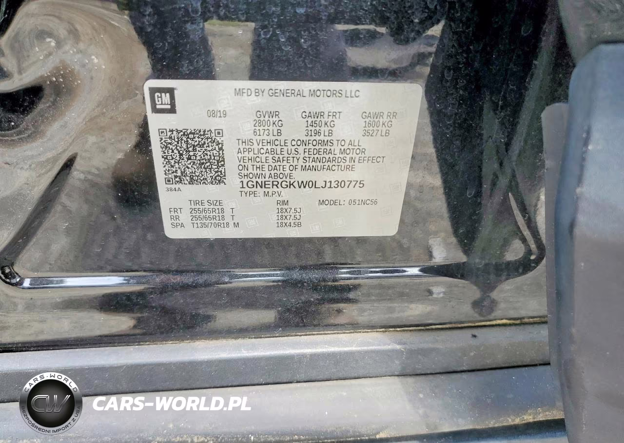 2020 Chevrolet Traverse Lt VIN:1GNERGKW0LJ130775 - 13