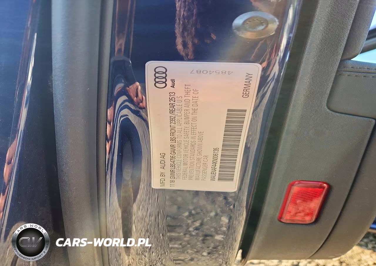 2019 Audi A4 Premium Plus VIN:WAUENAF44KN006135 - 12