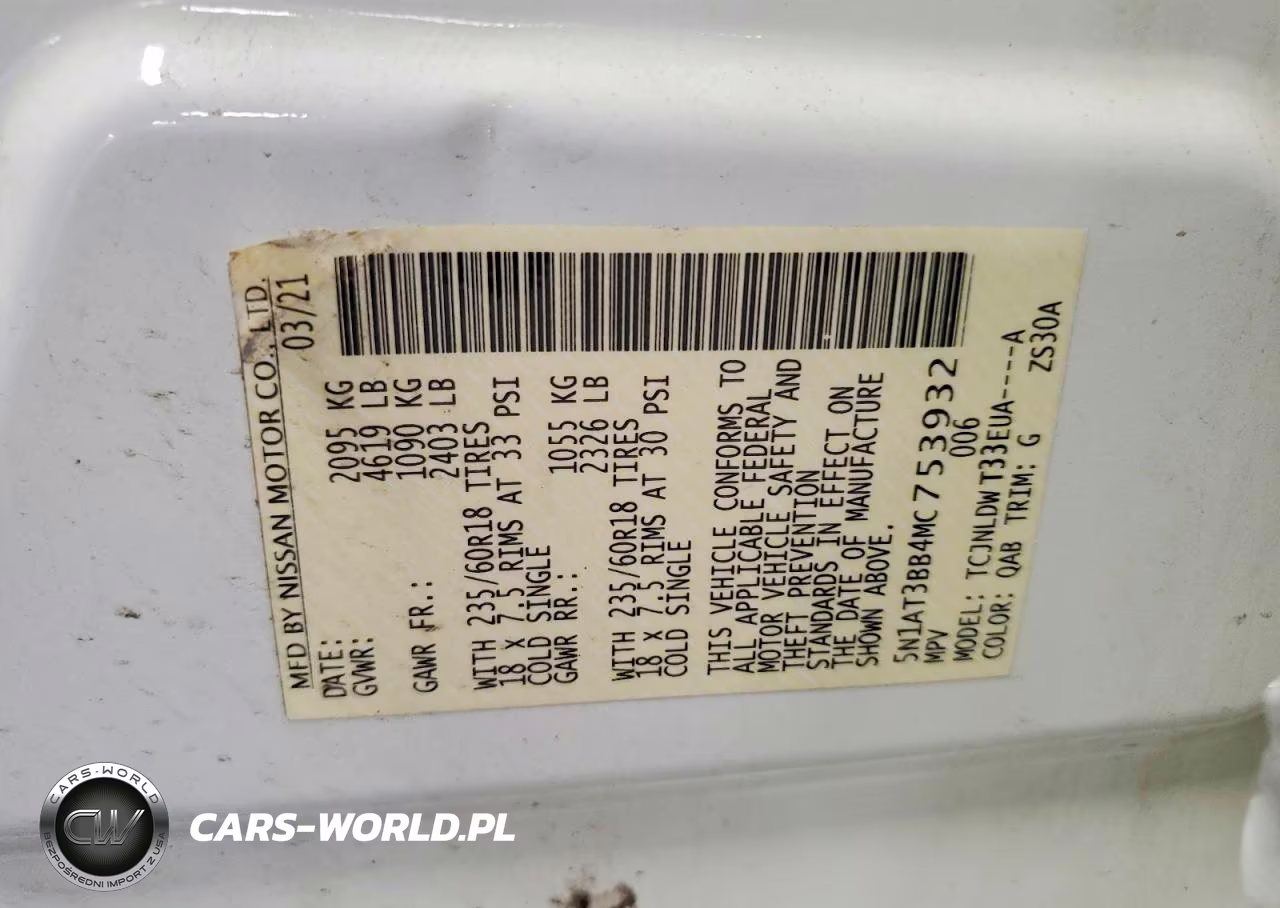2021 Nissan Rogue Sv VIN:5N1AT3BB4MC753932 - 14