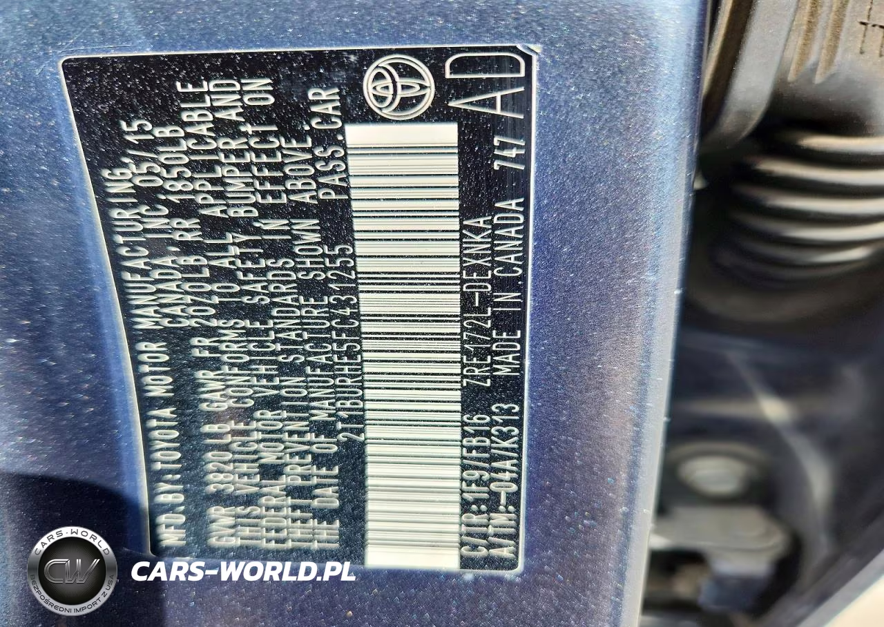 2015 Toyota Corolla Le VIN:2T1BURHE5FC431255 - 13