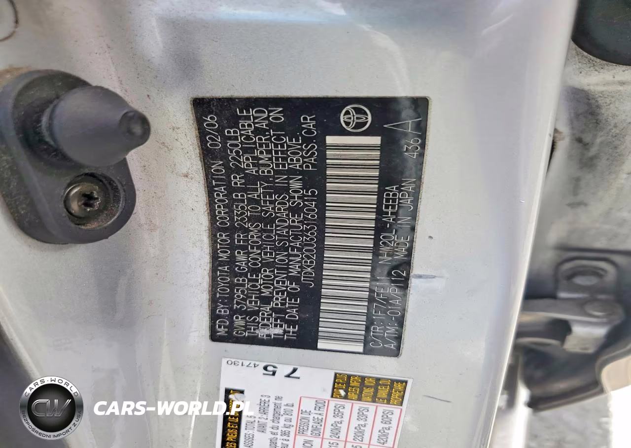 2006 Toyota Prius VIN:JTDKB20U363160415 - 12