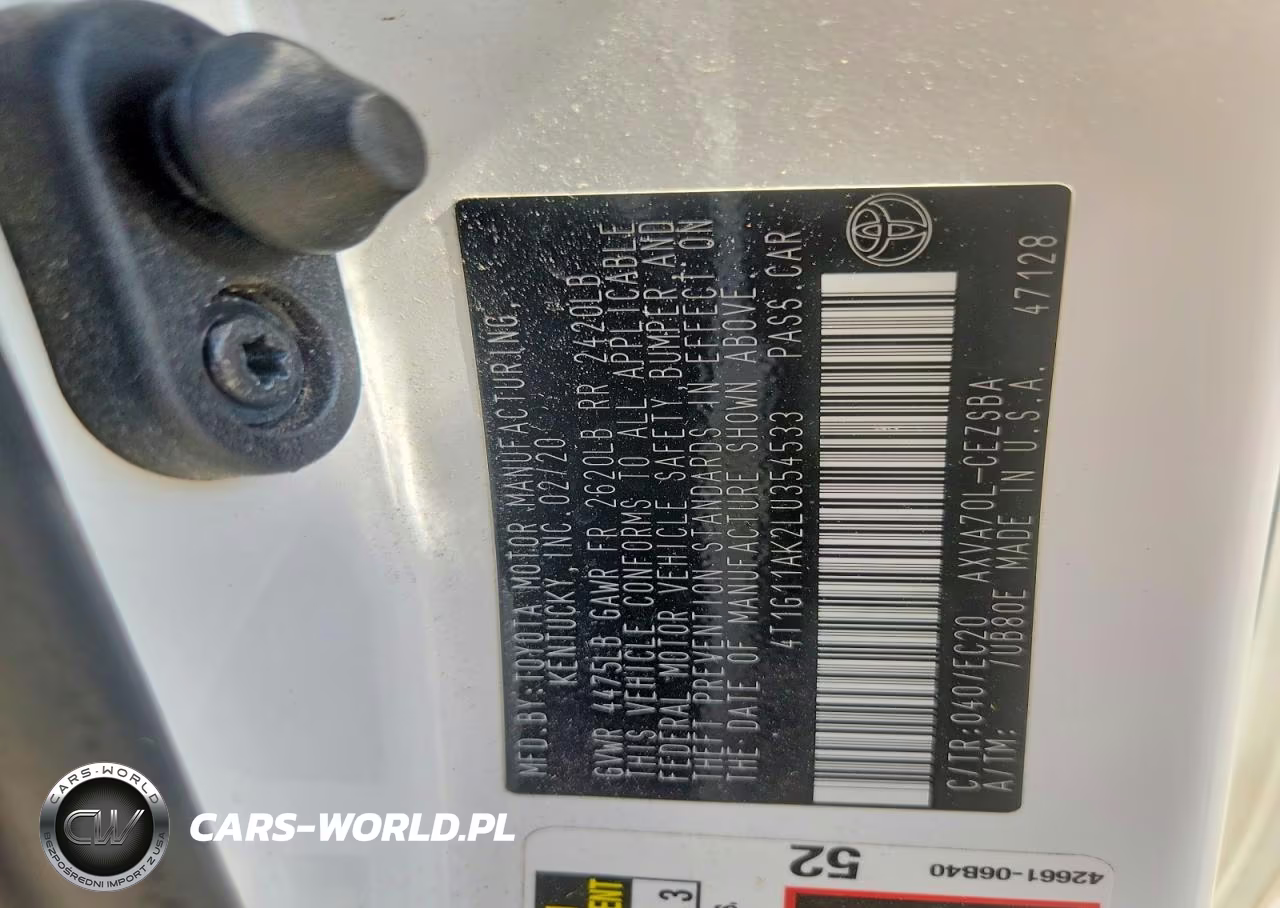 2020 Toyota Camry Se Nightshade VIN:4T1G11AK2LU354533 - 12