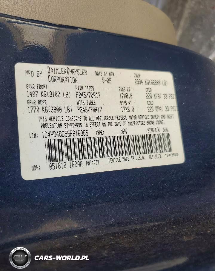 2005 Dodge Durango Slt VIN:1D4HD48D55F616385 - 13