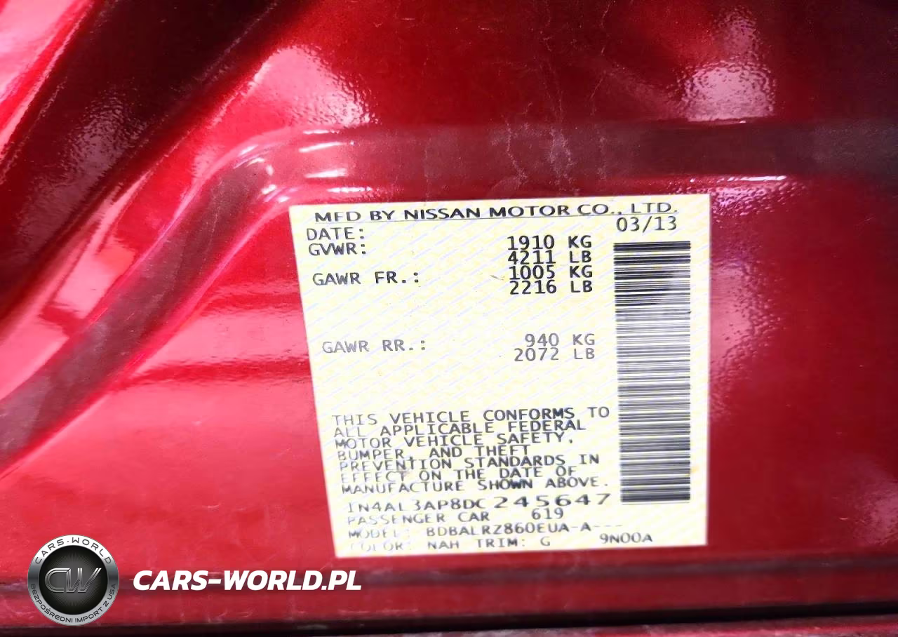 2013 Nissan Altima 2.5 VIN:1N4AL3AP8DC245647 - 13